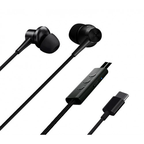 Наушники Xiaomi Mi in-earphone Noise Reduction Type-C черные купить,NaN