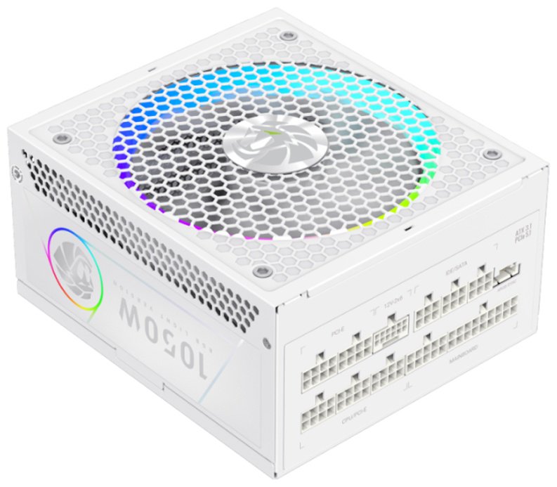 Блок питания Game Max RGB PRO 1050G WH Gold 1050 Вт купить,65859