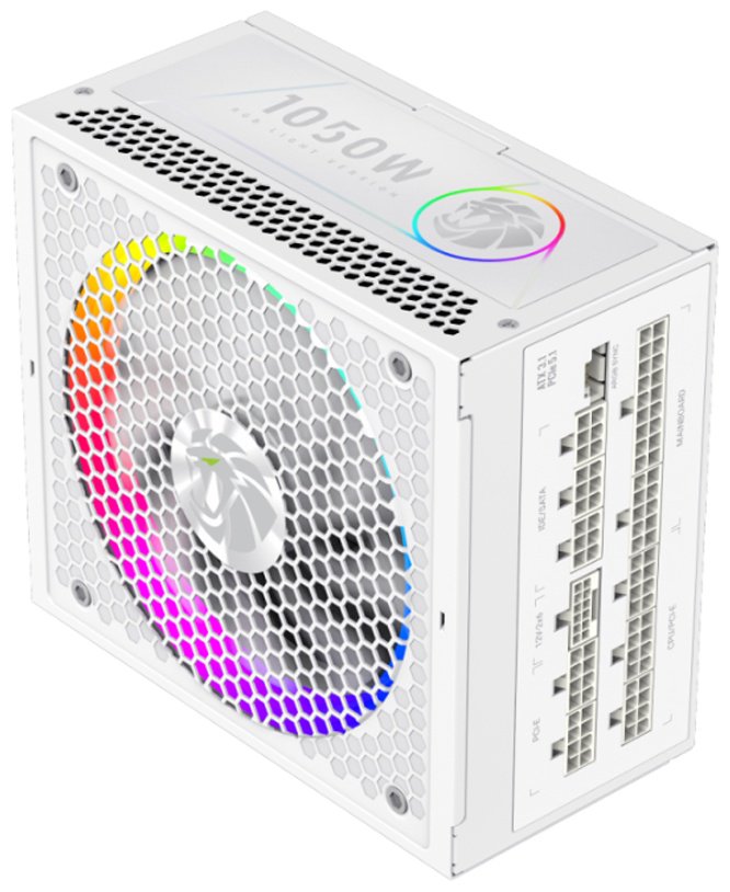 Блок питания Game Max RGB PRO 1050G WH Gold 1050 Вт купить,65859