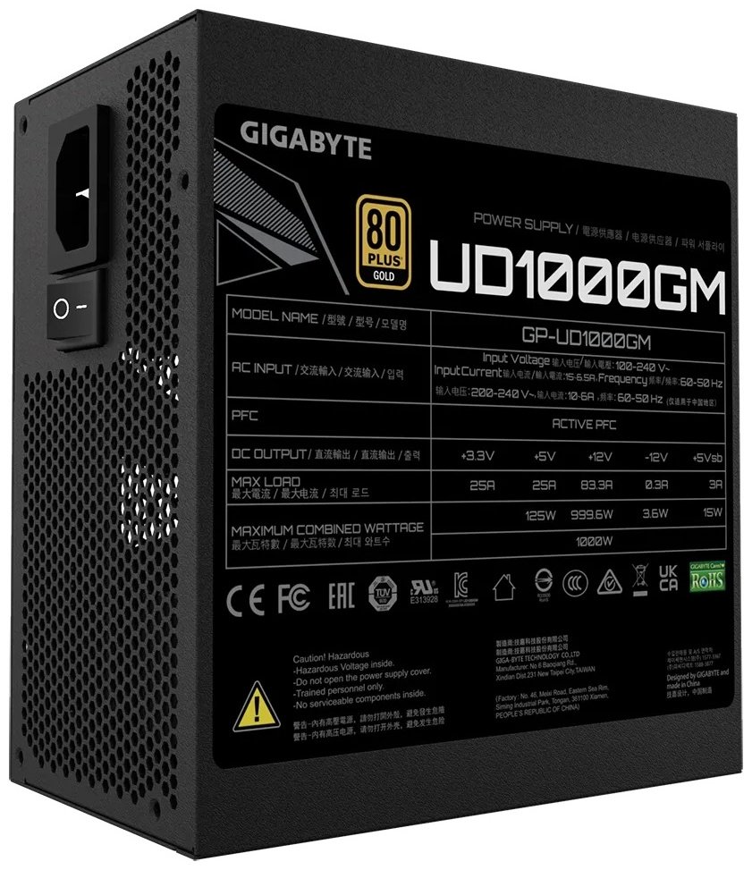 Блок питания GIGABYTE GP-UD1000GM 1000 Вт купить,NaN