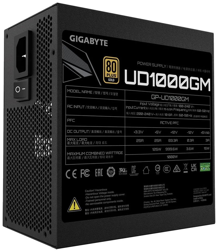 Блок питания GIGABYTE GP-UD1000GM 1000 Вт купить,NaN