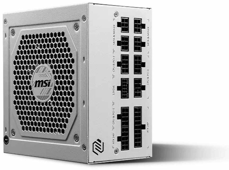 Блок питания MSI MAG A850GL PCIE5 WHITE 850 Вт