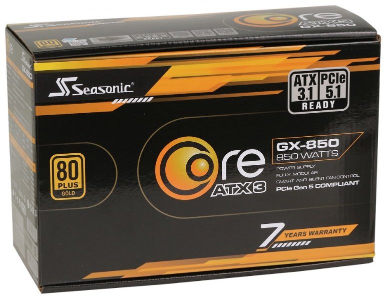 Блок питания Seasonic GX-850 (SRP-CGX851-A5A32SF) 850 Вт купить,NaN