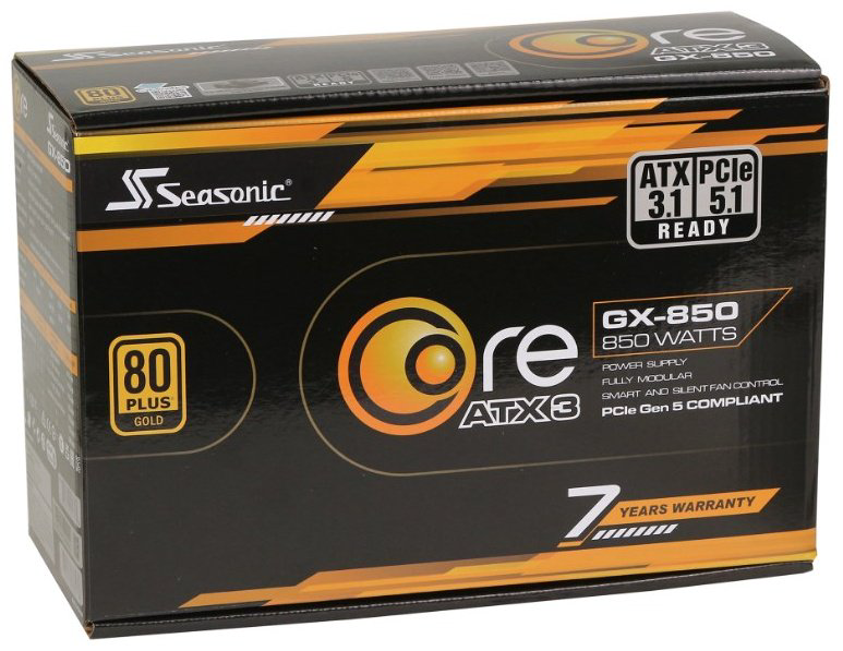 Блок питания Seasonic GX-850 (SRP-CGX851-A5A32SF) 850 Вт купить,NaN