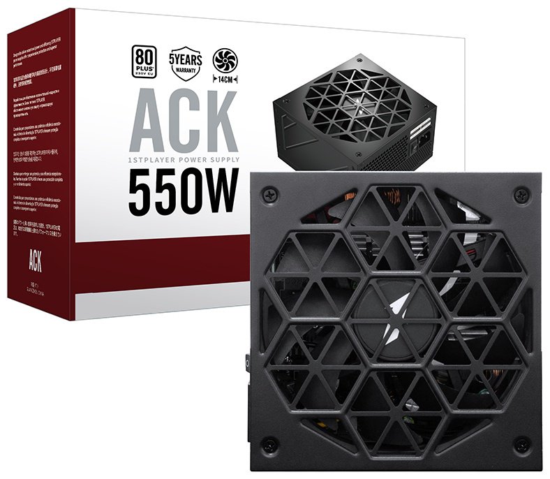 Блок питания 1STPLAYER A 550W BK, HA-550AC1-BK 550 Вт