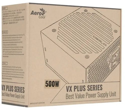 Блок питания AeroCool VX-500 PLUS 500 Вт