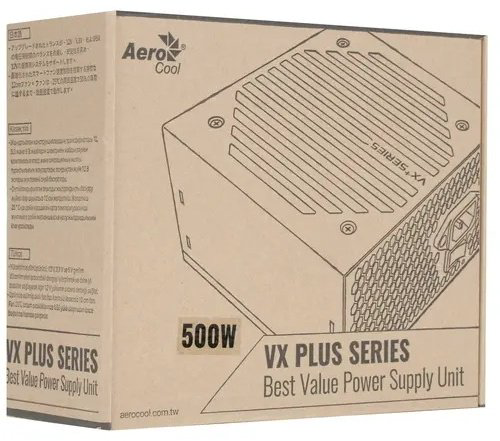 Блок питания AeroCool VX-500 PLUS 500 Вт купить,NaN