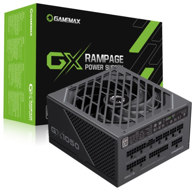 Блок питания Game Max GX-1050 BK PCIE 5.0 ATX 3.0 1050 Вт купить,NaN
