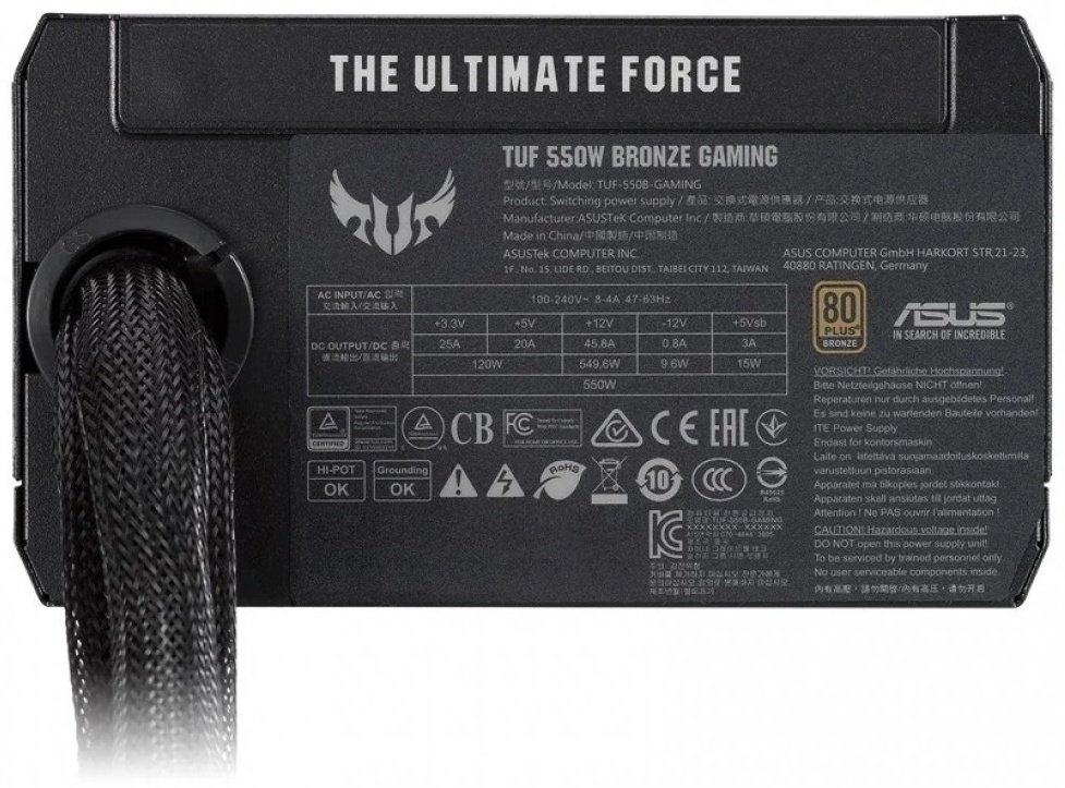 Блок питания ASUS TUF Gaming 550 Вт