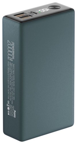 Внешний аккумулятор OLMIO QX-20 20000 мАч зеленый