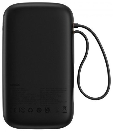 Внешний аккумулятор Baseus Qpow2 Dual-Cable 2C+L+U 22.5W P10055002113-00 20000 мАч черный купить,0