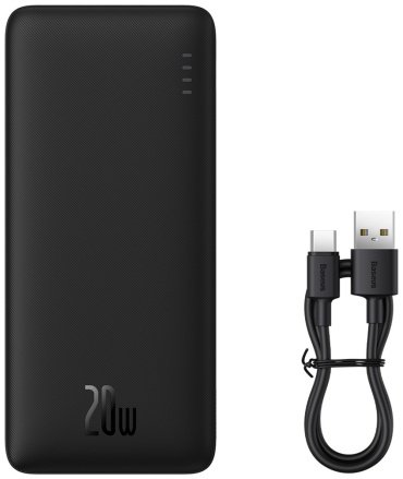 Внешний аккумулятор Baseus Airpow C+U 20W PPQD090001 10000 мАч черный купить,0