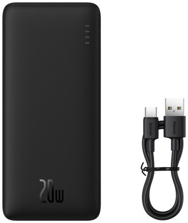 Внешний аккумулятор Baseus Airpow C+U 20W PPQD090001 10000 мАч черный купить,NaN