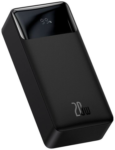 Внешний аккумулятор Baseus Bipow Digital Display C+2U 20W PPBD050401 / PPDML-N01 30000 мАч черный купить,NaN