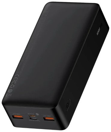 Внешний аккумулятор Baseus Bipow Digital Display C+2U 20W PPBD050401 / PPDML-N01 30000 мАч черный купить,NaN