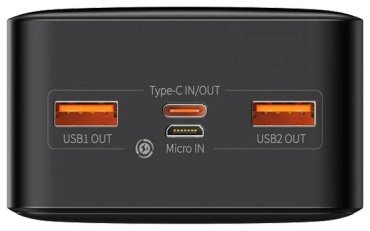 Внешний аккумулятор Baseus Bipow Digital Display C+2U 20W PPBD050401 / PPDML-N01 30000 мАч черный - ForteMarket Внешний аккумулятор Baseus Bipow Digital Display C+2U 20W PPBD050401 / PPDML-N01 30000 мАч черный купить,0