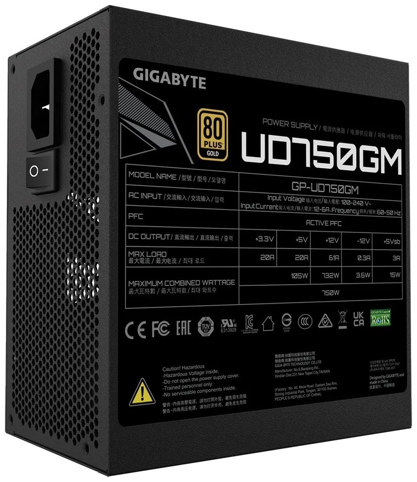 Блок питания GIGABYTE GP-UD750GM 750 Вт купить,NaN