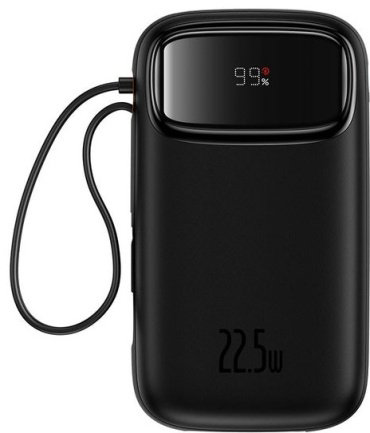 Внешний аккумулятор Baseus Qpow2 2C+L+U 22.5W P10055003113-00 10000 мАч черный купить,NaN