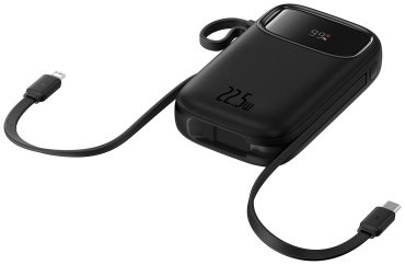 Внешний аккумулятор Baseus Qpow2 2C+L+U 22.5W P10055003113-00 10000 мАч черный купить,0