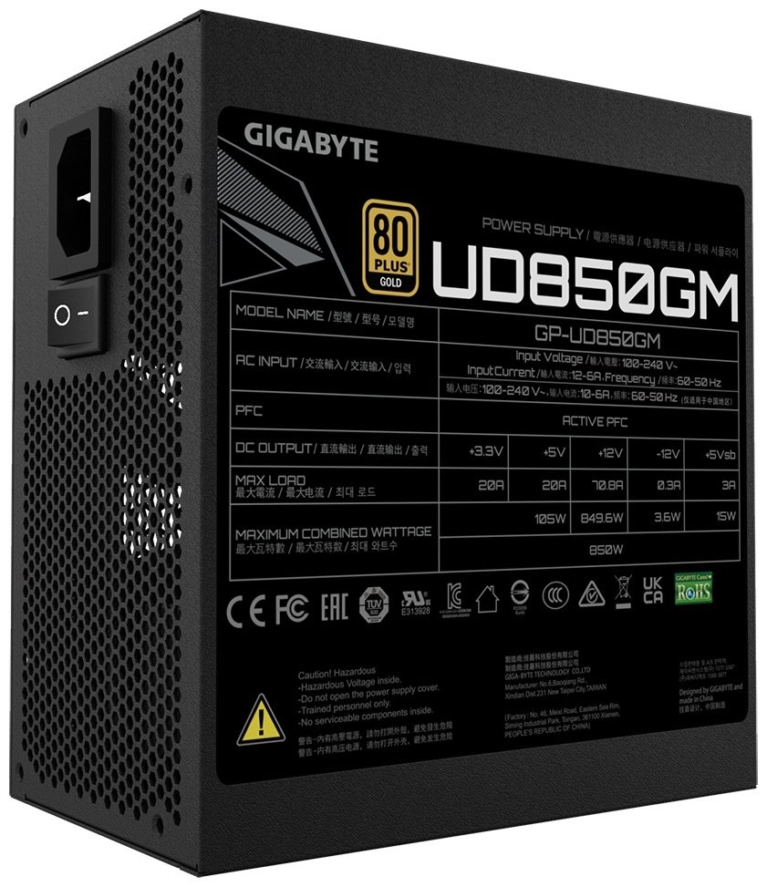 Блок питания GIGABYTE GP-UD850GM 850 Вт