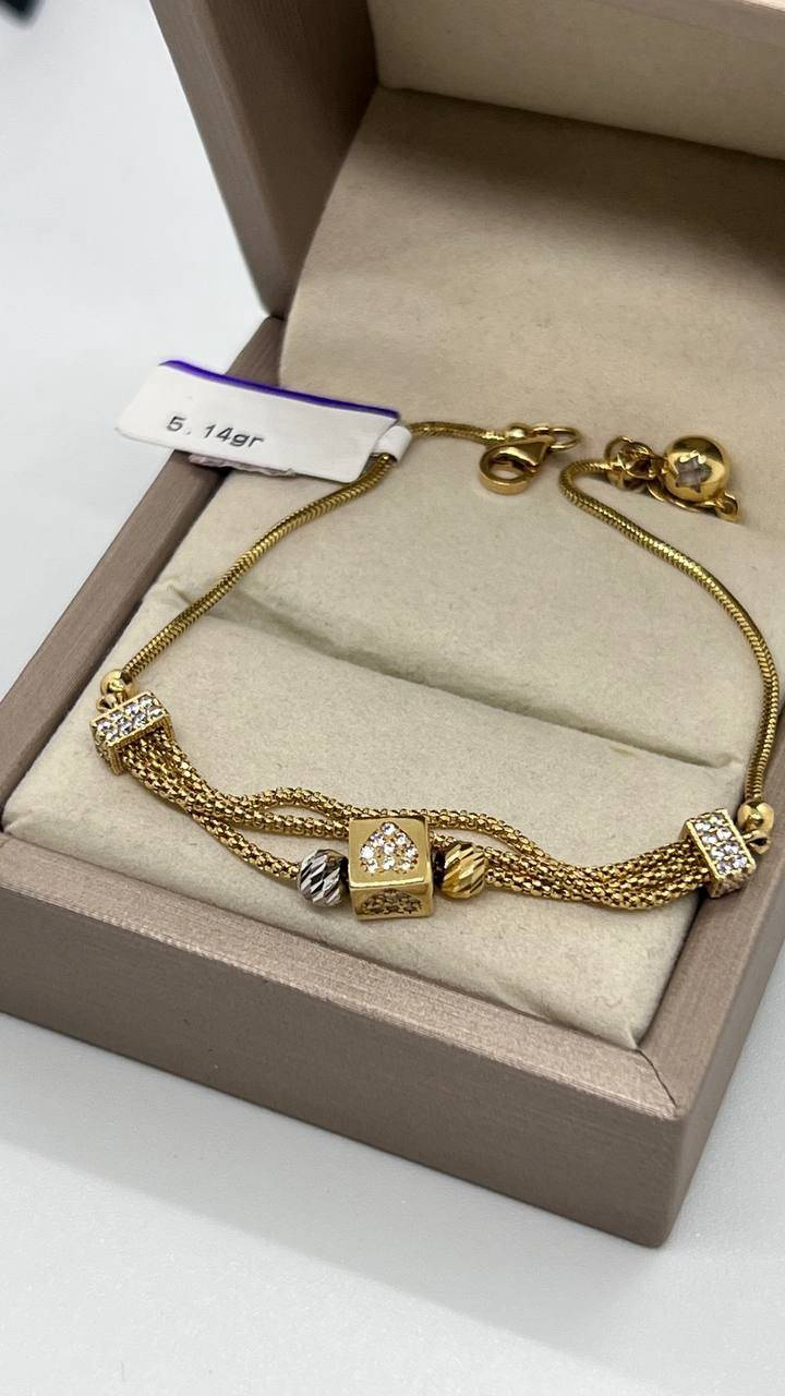 Браслет Italy Gold Снейк 36per/150535044 золото 5.1гр 18см - ForteMarket Браслет Italy Gold Снейк 36per/150535044 золото 5.1гр 18см купить,410550