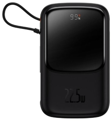 Внешний аккумулятор Baseus Qpow Pro 2C+U 22.5W PPQD020101 10000 мАч черный купить,NaN