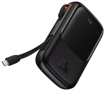 Внешний аккумулятор Baseus Qpow Pro 2C+U 22.5W PPQD020101 10000 мАч черный купить,NaN