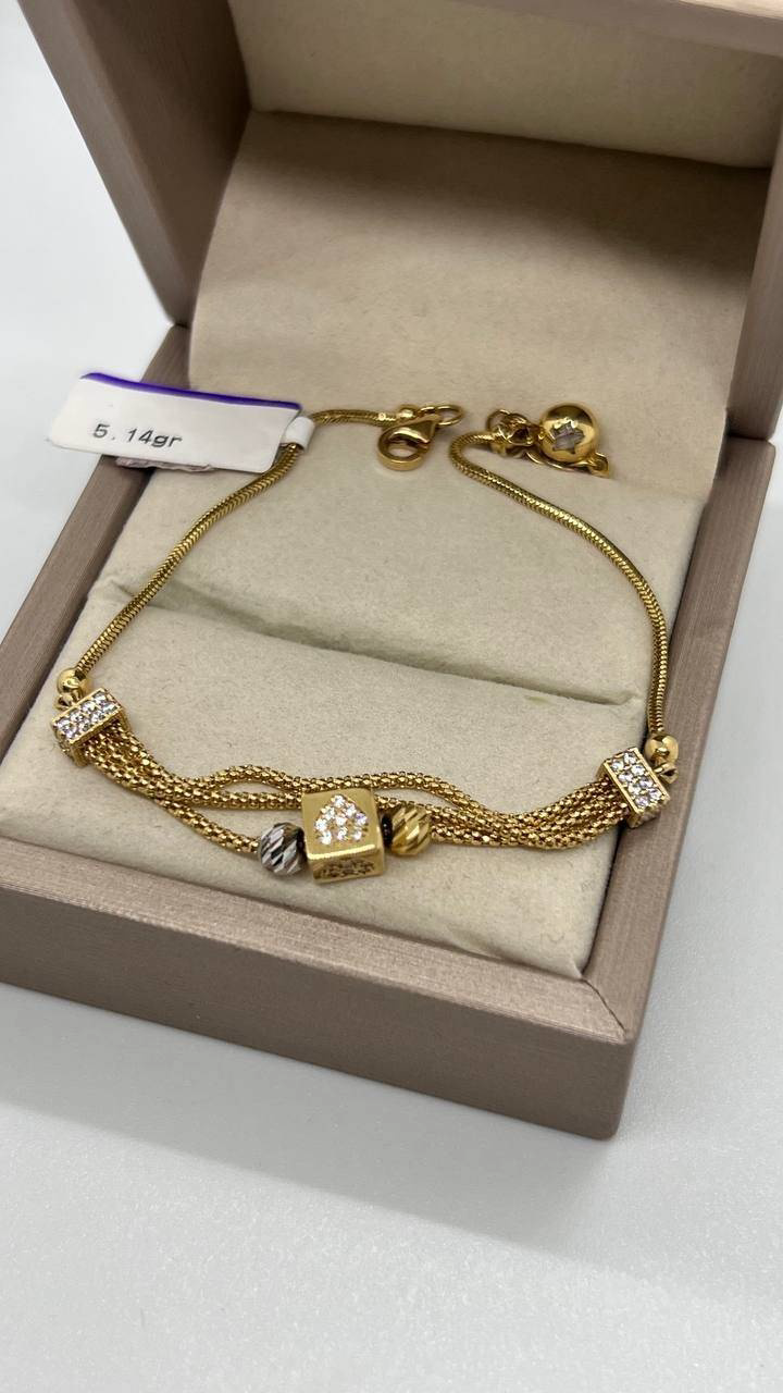 Браслет Italy Gold Снейк 36per/150535044 золото 5.1гр 18см - ForteMarket Браслет Italy Gold Снейк 36per/150535044 золото 5.1гр 18см купить,410550