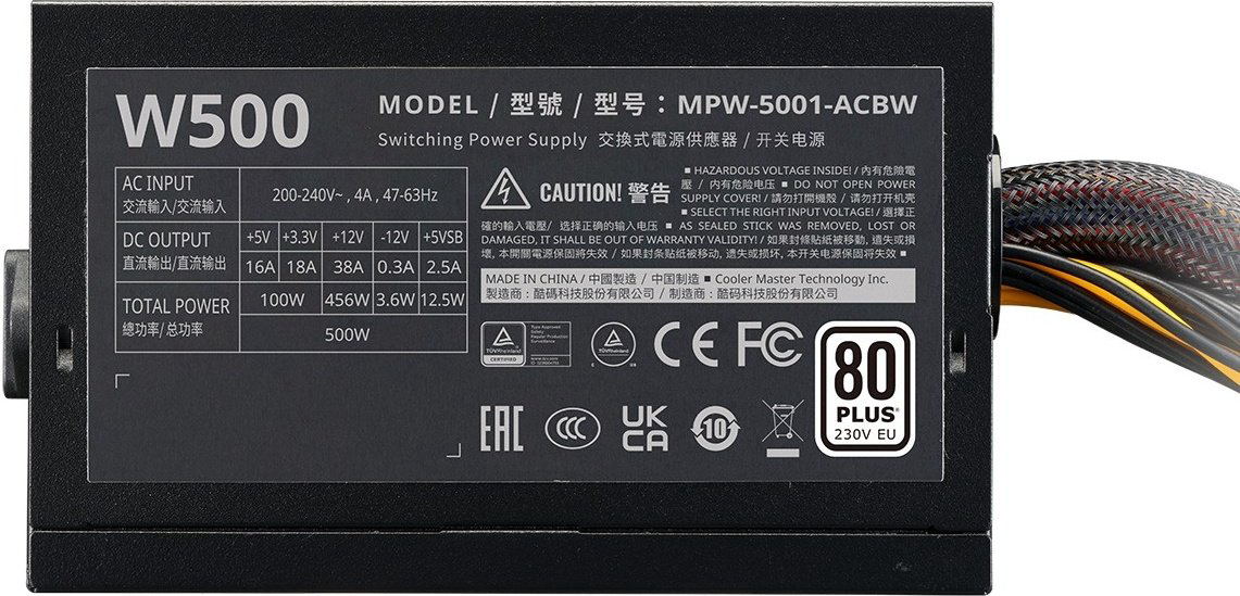 Блок питания Cooler Master MPW-5001-ACBW-BEU 500 Вт купить,16003