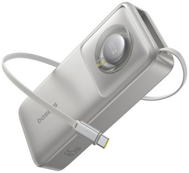Внешний аккумулятор Baseus Free2Pull 2C 65W P10073700843-00 20000 мАч серебристый купить,NaN