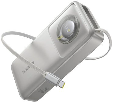Внешний аккумулятор Baseus Free2Pull 2C 65W P10073700843-00 20000 мАч серебристый купить,NaN