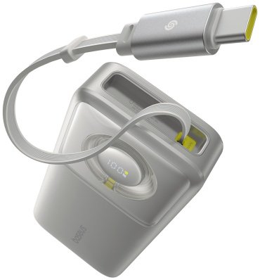 Внешний аккумулятор Baseus Free2Pull 2C 65W P10073700843-00 20000 мАч серебристый купить,NaN