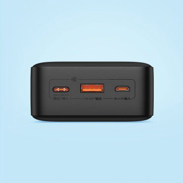 Внешний аккумулятор Baseus Airpow C+U 20W PPQD090101 30000 мАч черный купить,NaN