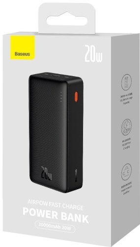 Внешний аккумулятор Baseus Airpow C+U 20W PPQD090101 30000 мАч черный - ForteMarket Внешний аккумулятор Baseus Airpow C+U 20W PPQD090101 30000 мАч черный купить,0