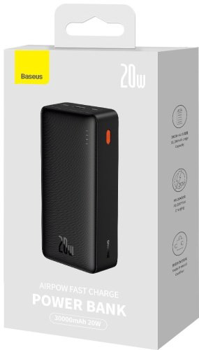 Внешний аккумулятор Baseus Airpow C+U 20W PPQD090101 30000 мАч черный купить,NaN