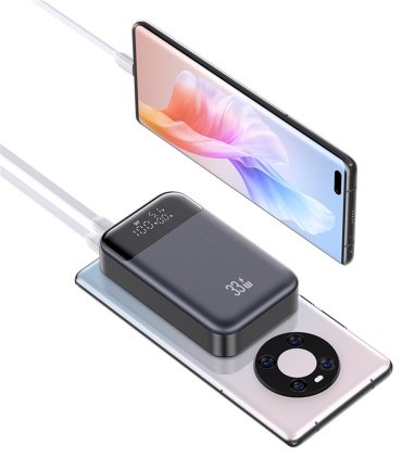 Внешний аккумулятор Usams US-CD221 10000 мАч серый