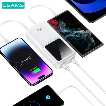 Внешний аккумулятор Usams US-CD212 20000 мАч белый купить,NaN