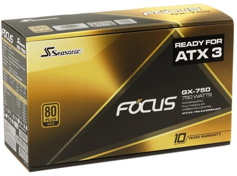 Блок питания Seasonic Focus GX-750 ATX 3.0 SSR-750FX3 750 Вт купить,NaN