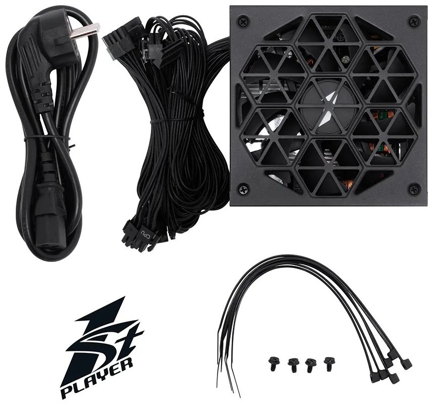Блок питания 1STPLAYER HA 650W BK, HA-650AC1-BK 650 Вт