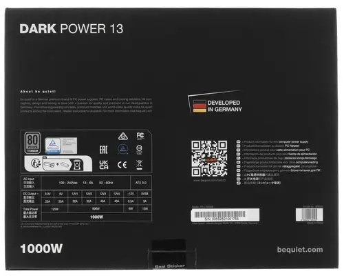 Блок питания Be quiet Dark Power 13 BN335 1000 Вт купить,NaN