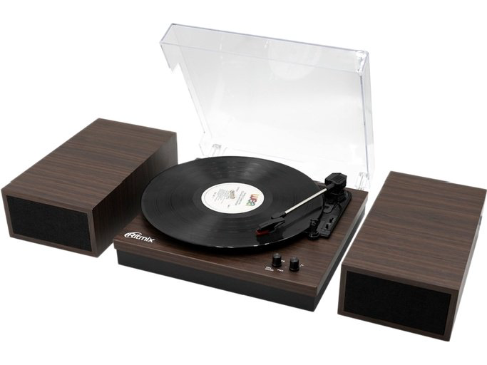 Виниловый проигрыватель Ritmix LP-340B коричневый купить,NaN