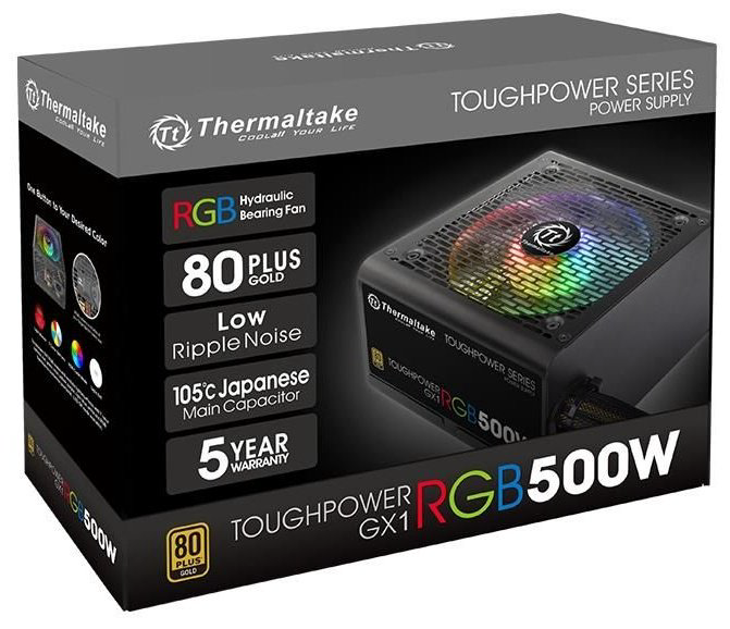 Блок питания Thermaltake Toughpower GX1 RGB 500W купить,42689