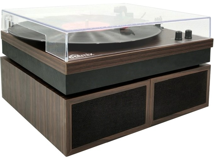 Виниловый проигрыватель Ritmix LP-340B коричневый купить,NaN