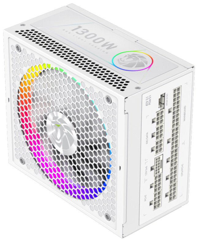 Блок питания Game Max RGB PRO 1300P WH Platinum 1300 Вт купить,87456