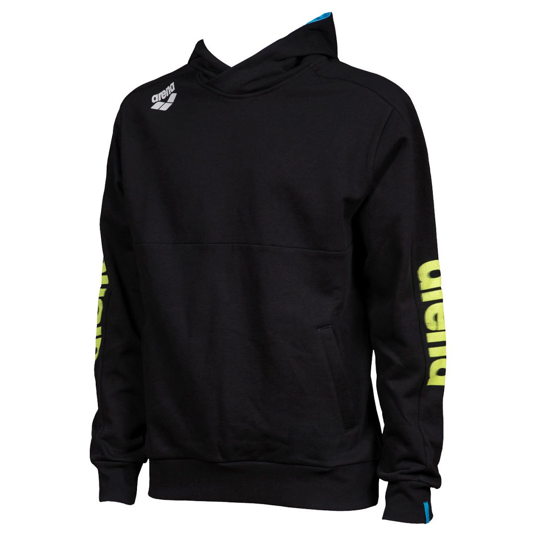Толстовка мужская Arena Hooded 003767 черная S купить,NaN