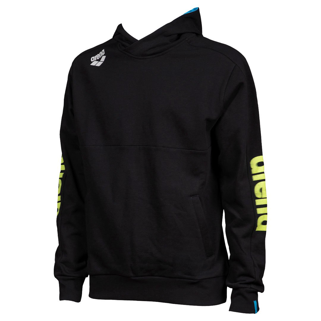 Толстовка мужская Arena Hooded 003767 черная S купить,NaN