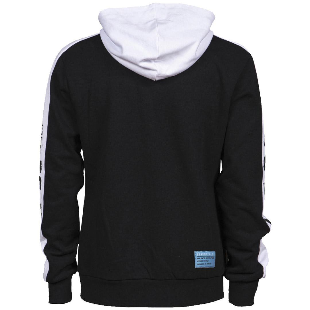 Толстовка мужская Arena Hooded 003767 черно-белая S купить,NaN