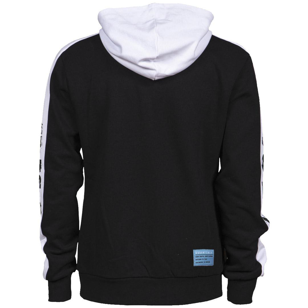 Толстовка мужская Arena Hooded 003767 черно-белая S купить,NaN