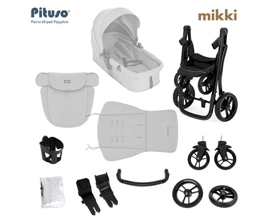 Коляска 2 в 1 Pituso Mikki Emerald green  купить,NaN