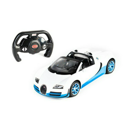 Машинка Rastar Bugatti Grand Sport Vitesse 70400WB 1:14 бело-голубая